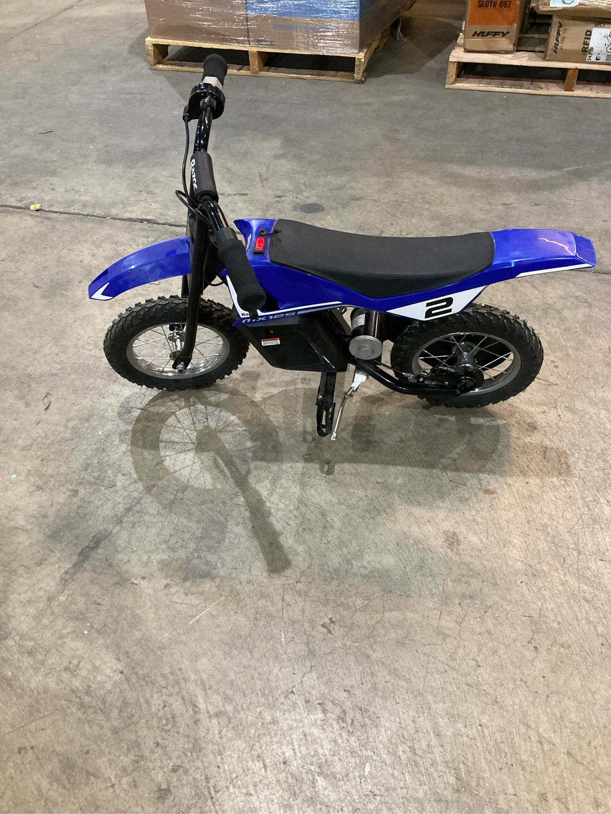Razor Dirt Rocket MX125 - 12V Dirt Bike (Blue)