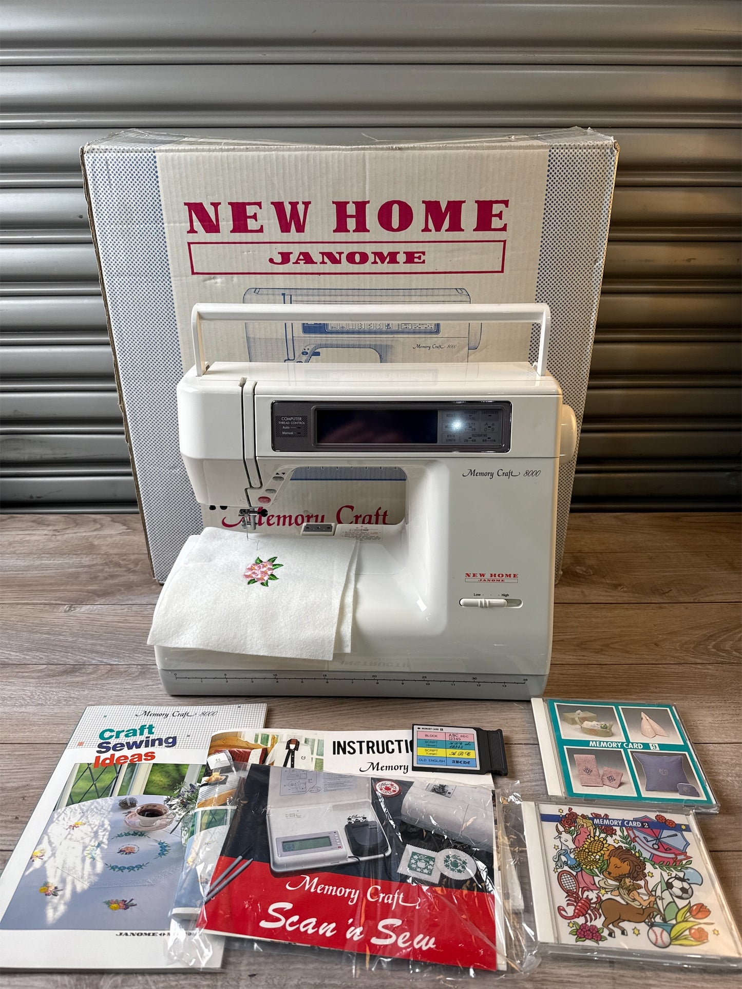 NEW HOME JANOME MEMORYCRAFT 8000