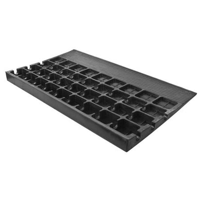 Silver Spring 2.5" Riser, Rubber Ramp, Black
