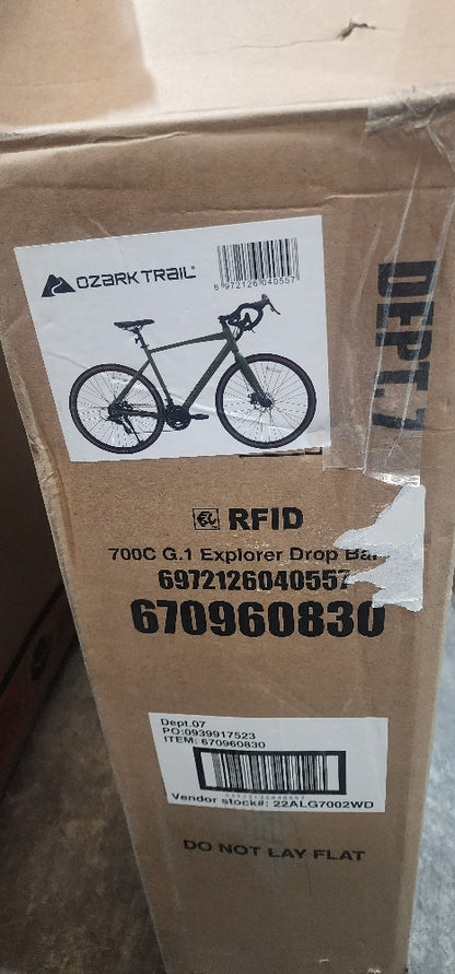 Ozark Trail 700C Gravel Bike, Large, Green