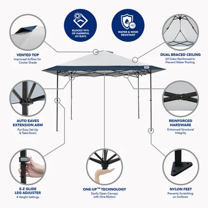 E-Z UP 13x13 Instant Canopy Tent - Vented Top