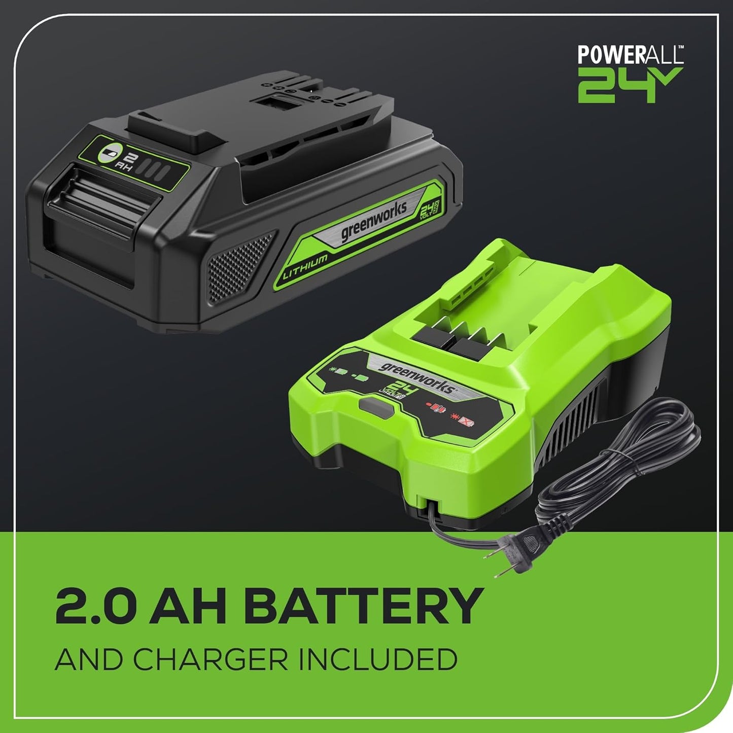 Greenworks 24V Cordless Axial Leaf Blower