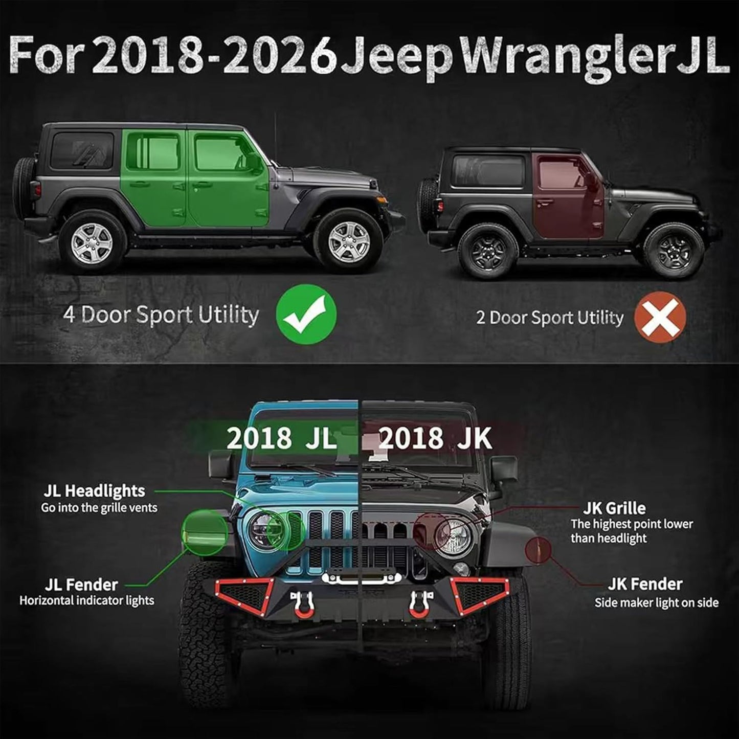 Jeep JL 6 Side Steps Running Boards