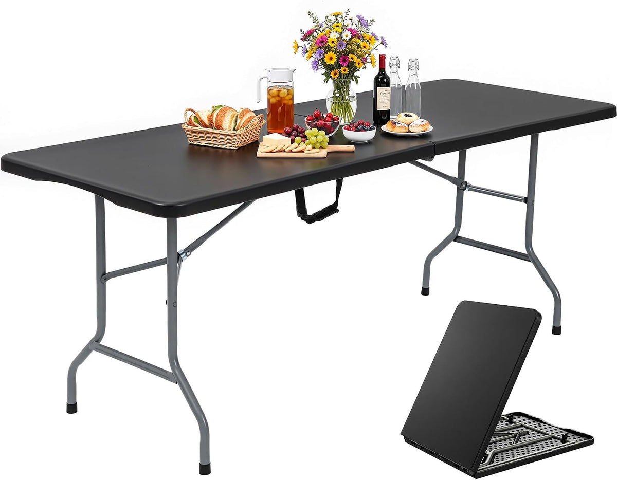 YITAHOME 6ft Folding Table with Handle