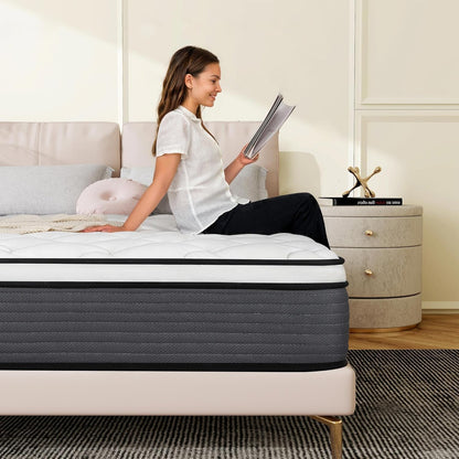 Anwick 10" Queen Mattress in a Box Hybrid