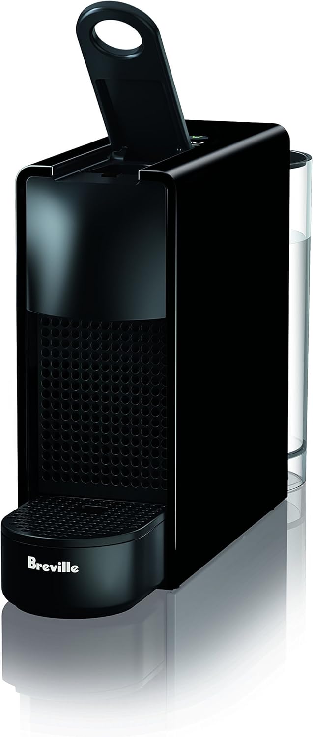 Nespresso - Essenza Mini Black by Breville with Aeroccino3 - Piano Black
