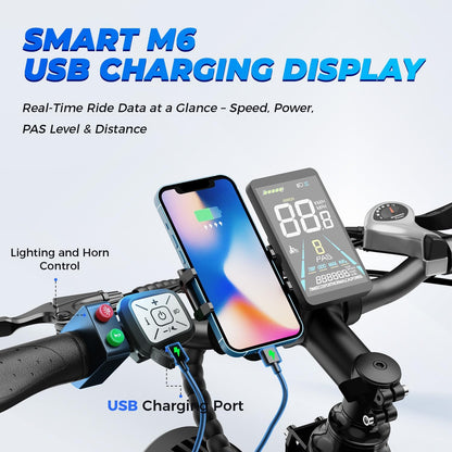 Aipas M1 Pro Electric Bike - 36MPH, 85mi
