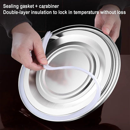 30L SS Insulated Ice Bucket (Color: Silver)