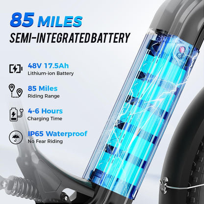 Aipas M1 Pro Electric Bike - 36MPH, 85mi