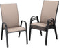 JEAREY Patio Dining Chairs Set of 4, Brown