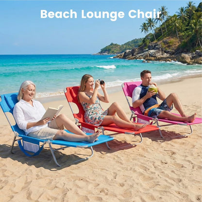 EDX Folding Adjustable Chaise Lounge Chair