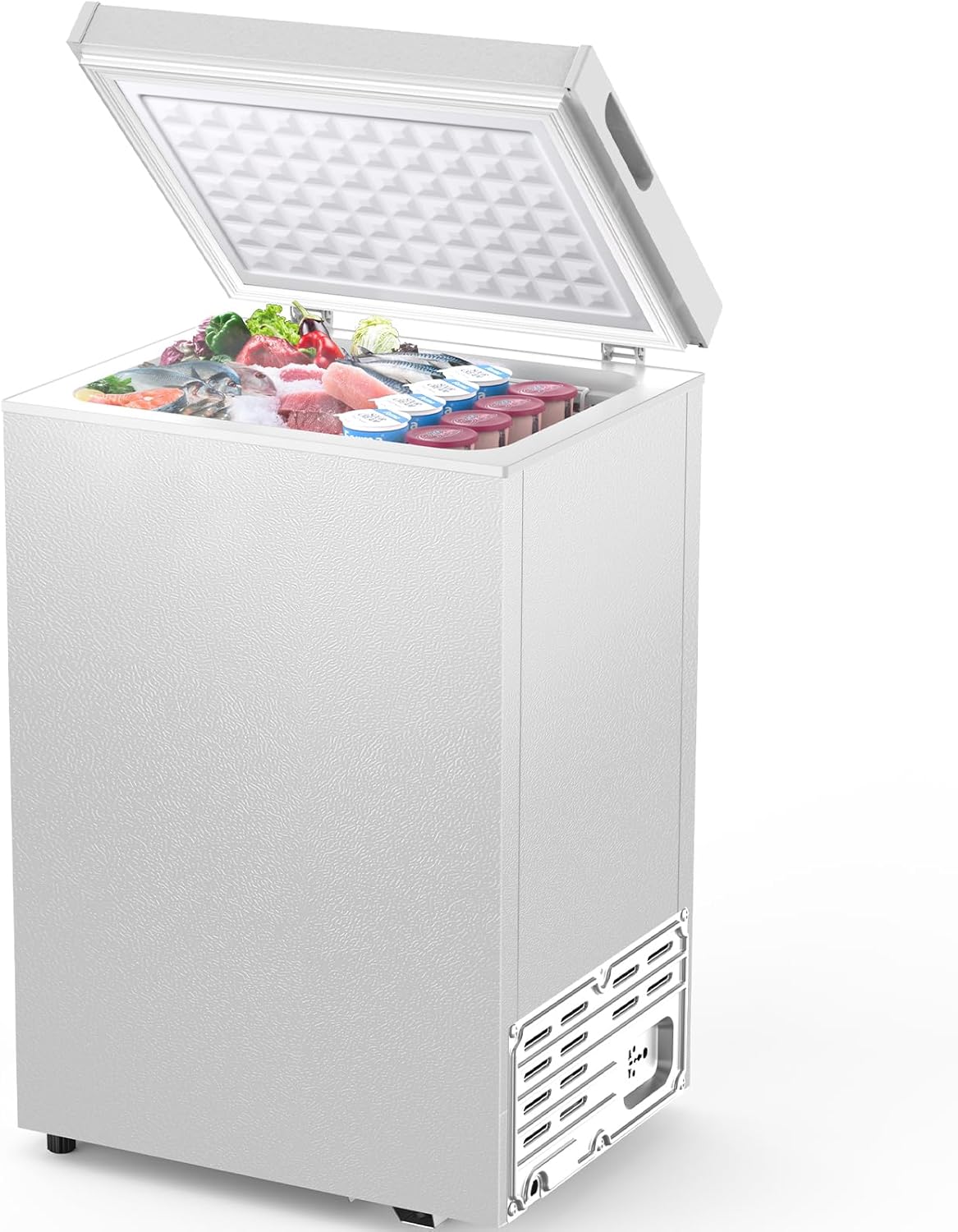 Joy Pebble Chest Freezer, 2.8 Cu.Ft, White