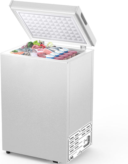 Joy Pebble Chest Freezer, 2.8 Cu.Ft, White