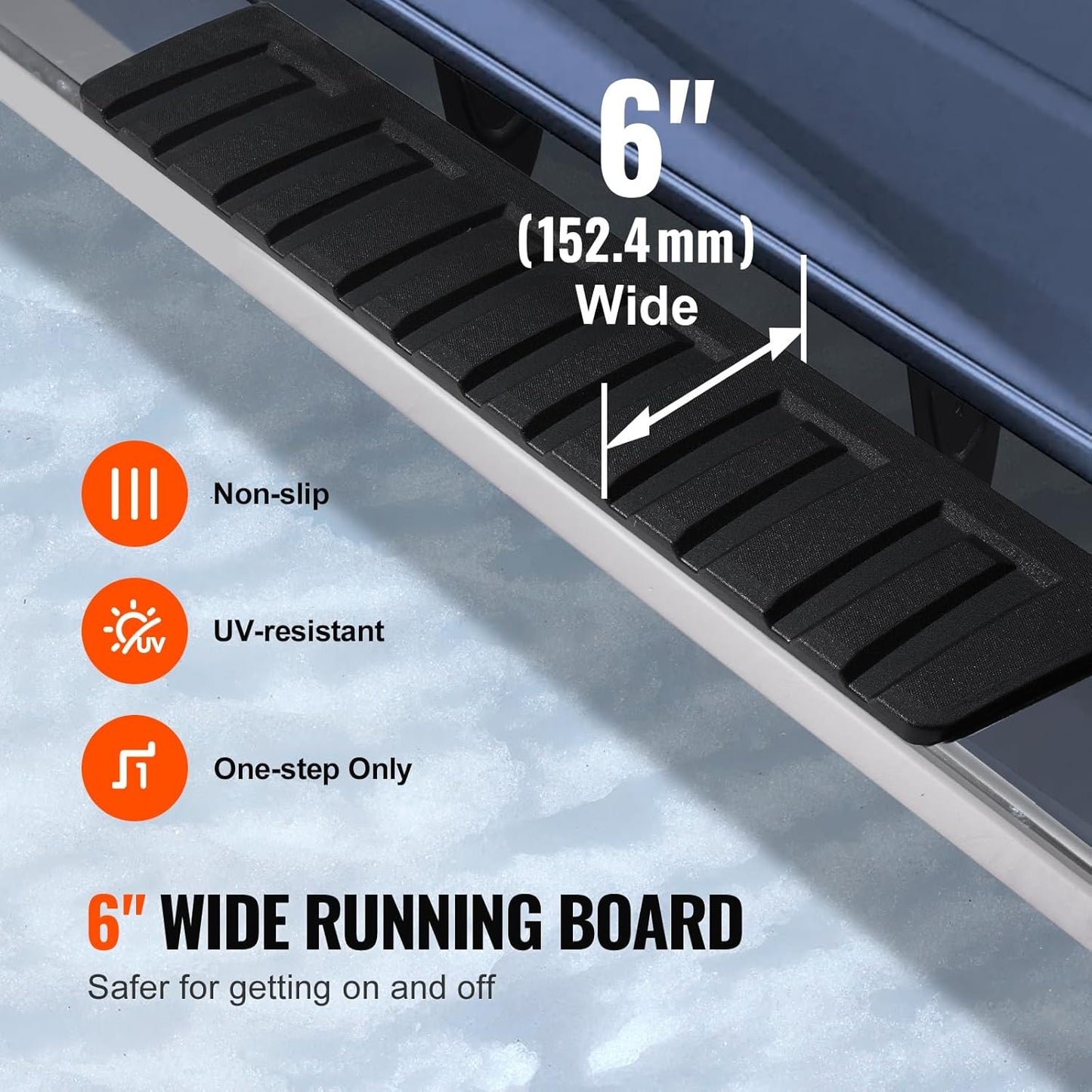 VEVOR Running Boards, 6 Step Bars for Chevy
