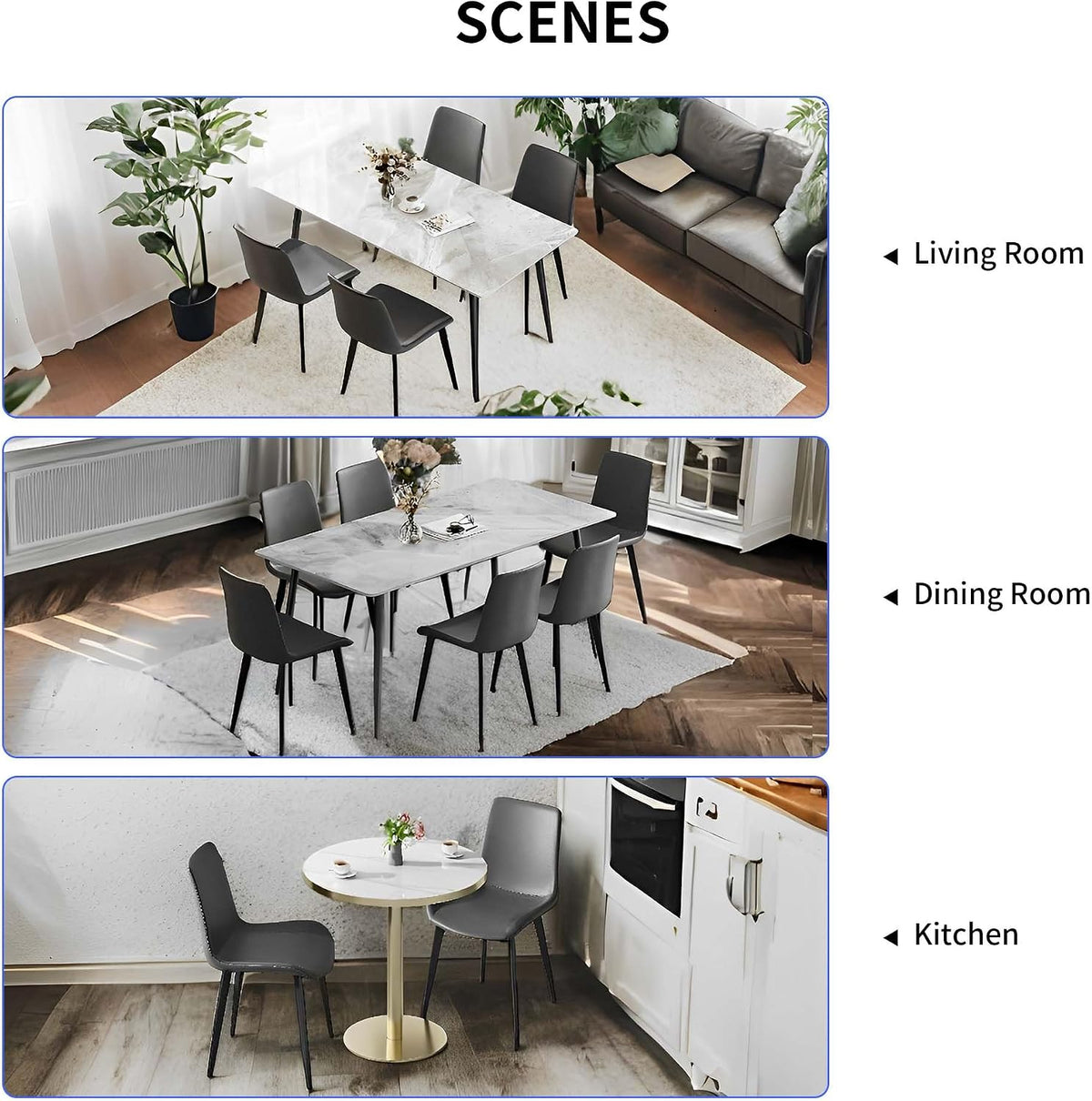 Dining Chairs 4PCS, Modern Kitchen Chairs