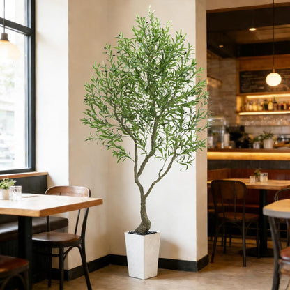 Olive Trees Artificial Indoor 8FT with Planter