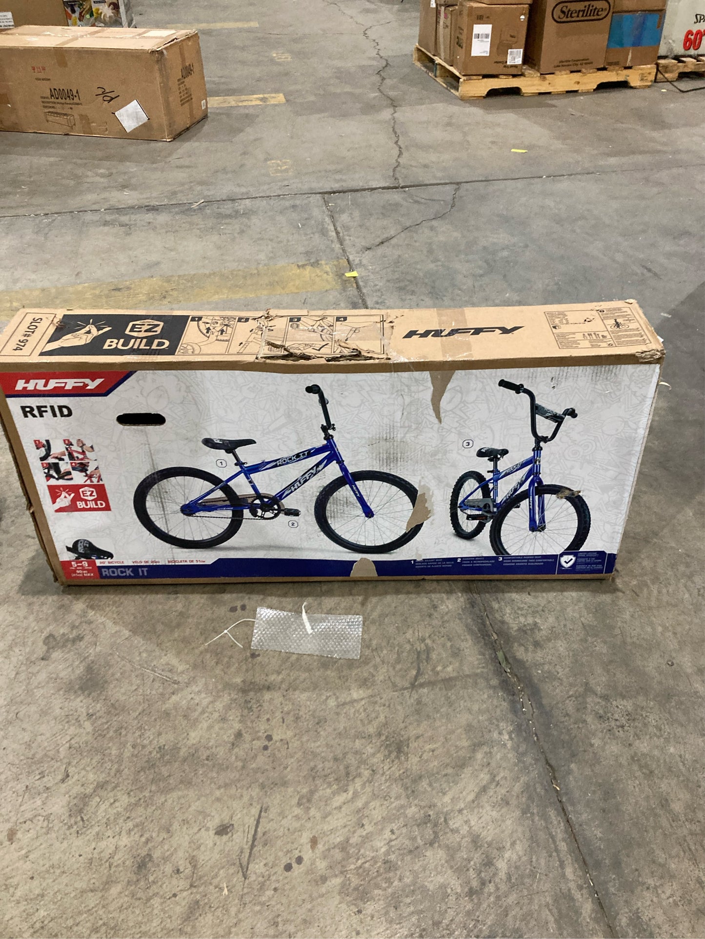 Huffy 20" Rock It Kids' Bike, Blue, 44"-56"