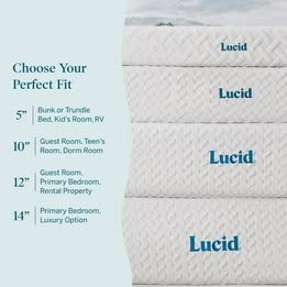 Lucid Bliss 10" Plush Memory Foam Mattress FULL SIZE