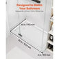 KFFKFF Shower Pan 60x30, White, Left Drain