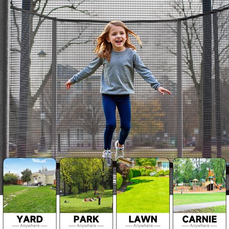 SKOK 10ft Pink Trampoline with Ladder