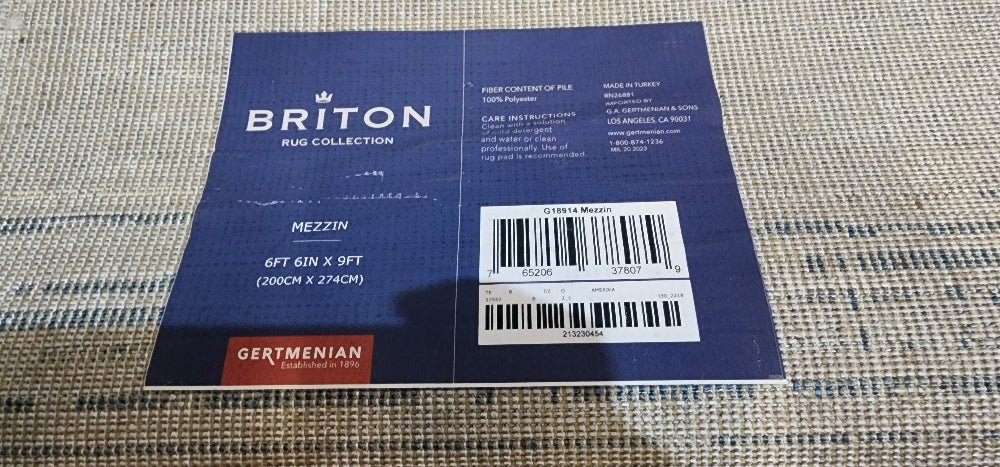 Briton Rug Collection, Mezzin Gray/Blue