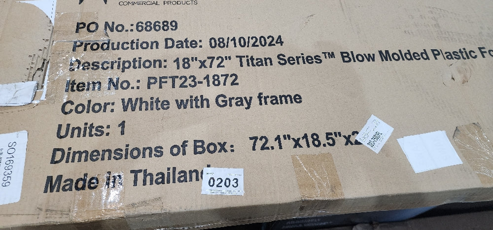 Titan Series Plastic Folding Training Table 72 x 18