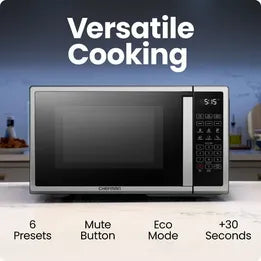 Chefman 1.1 cu ft Microwave, 1000W - Stainless