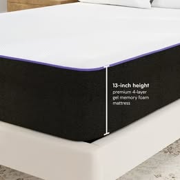 Vibe 13" Full Luxury Gel Memory Foam Mattress