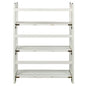 3-Shelf Folding Bookcase 27.5" Wide-White
