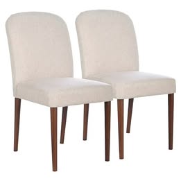 Noriko Beige Upholstered Japandi Chairs (2)