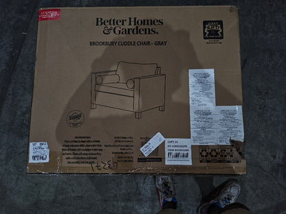 NEW Better Homes & Gardens Brookbury Cuddle Chair - Gray