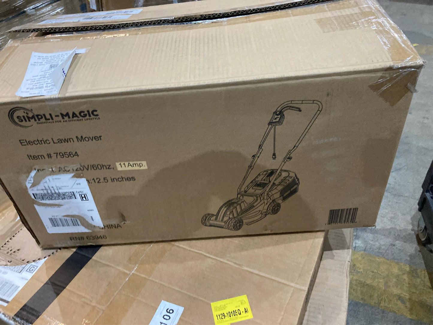 SimpliMagic Corded Lawn Mower, Lightweight