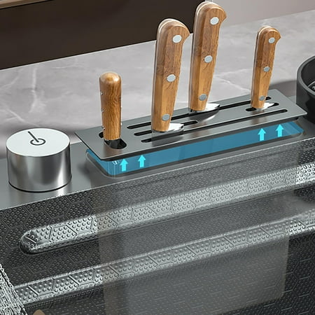 Waterfall Kitchen Sink, Single Bowl with Faucet