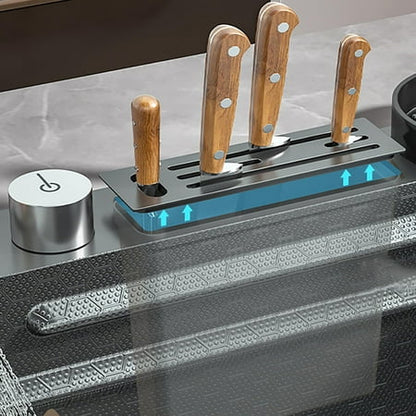 Waterfall Kitchen Sink, Single Bowl with Faucet