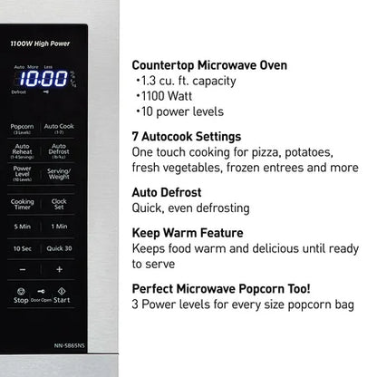 Panasonic 1.3 cu ft Countertop Microwave Oven