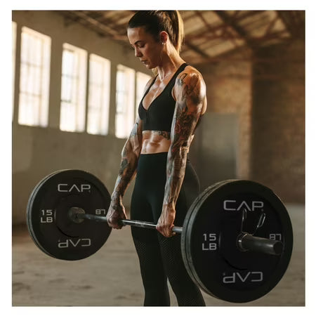 CAP Barbell Olympic Rubber Bumper Plates (Pairs) (15lbx2)