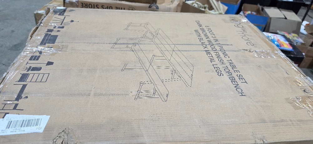 Living & More 3-Piece Folding Picnic Table Set