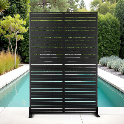 Metal Privacy Screen, 72''H×47''W Fence Panel