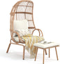 YITAHOME Outdoor Wicker Egg Chair with Ottoman