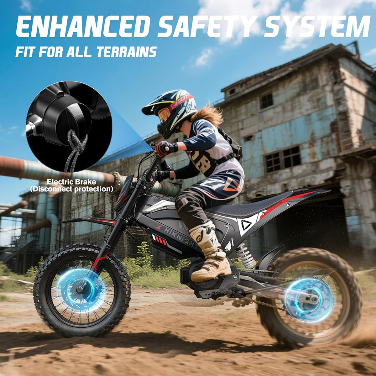 GTX1 Electric Dirt Bike 3000W 14/12 Fat Tires