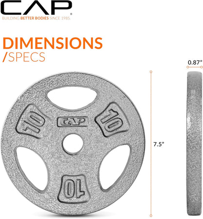 CAP Barbell 1-Inch Standard Grip Weight Plate