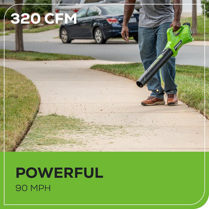 Greenworks 24V Cordless Axial Leaf Blower