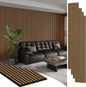 4 PACK SMARTSTANDARD Wood Slat Panels, Classic Oak