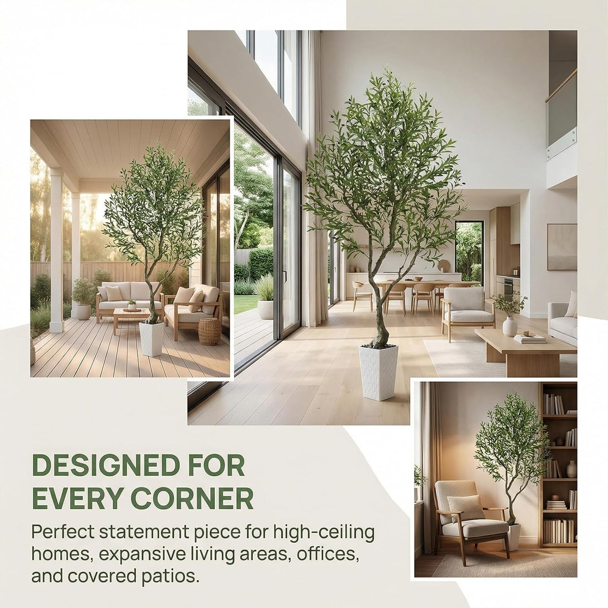 Olive Trees Artificial Indoor 8FT with Planter