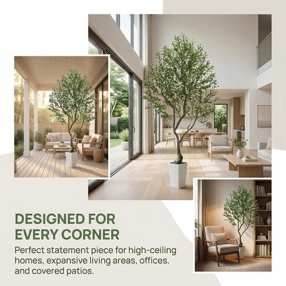 Olive Trees Artificial Indoor 8FT with Planter