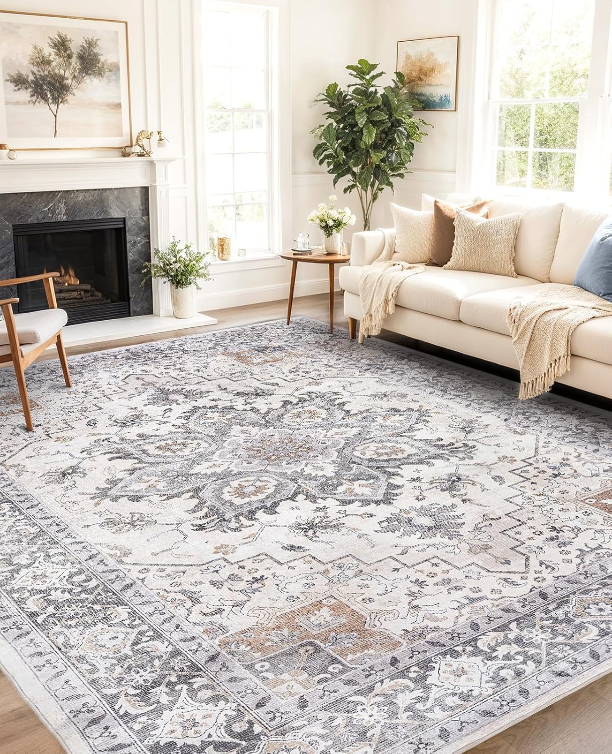 AMADA HOMEFURNISHING 8x10 Low-Profile Area Rug