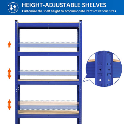 Yaheetech 5 Tier Shelf 35.5″L×12″W×71″H