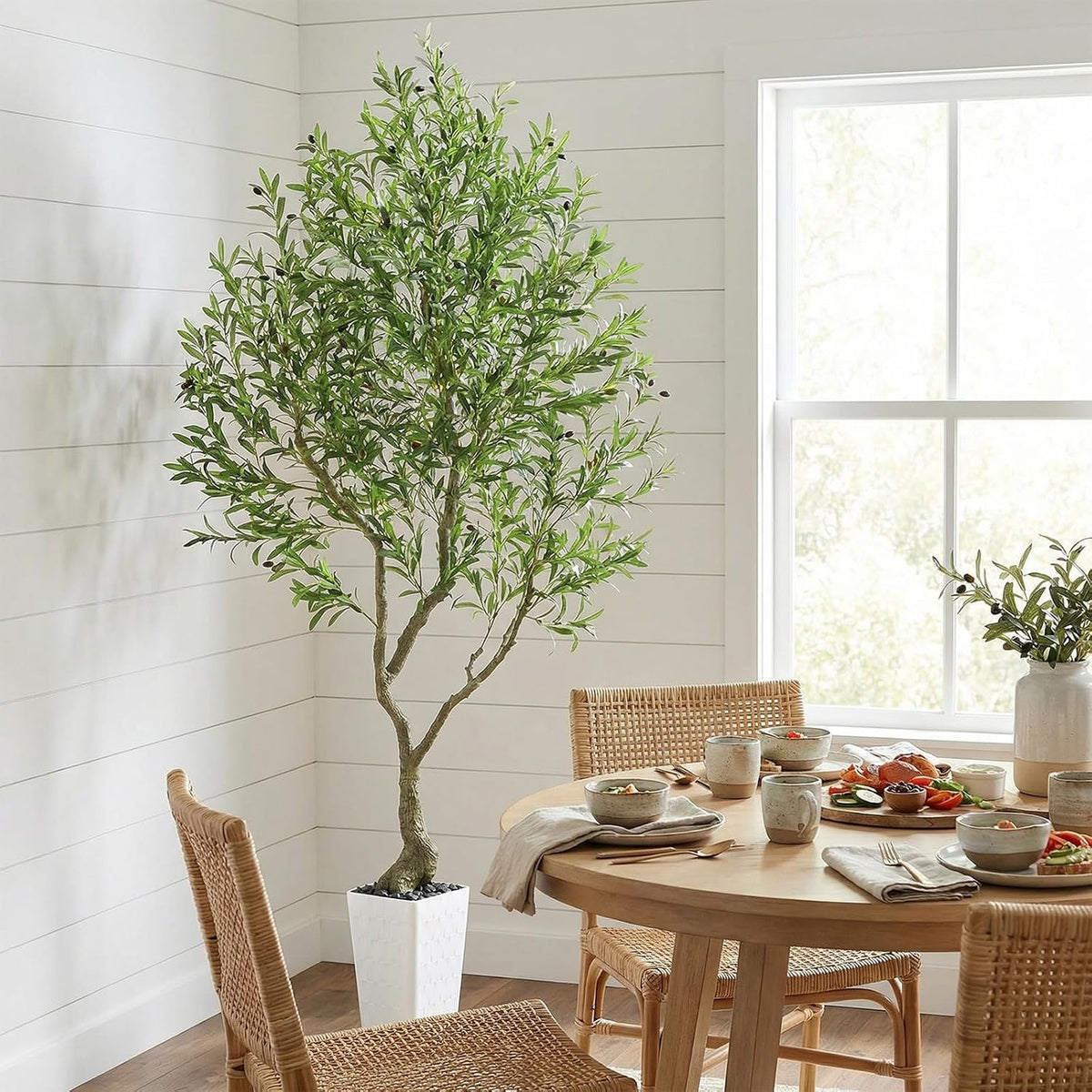 Olive Trees Artificial Indoor 8FT with Planter