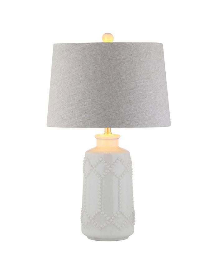Jonathan Y Alice Ceramic LED Table Lamp - White