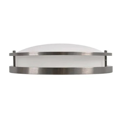 Energetic Lighting 14 LED Flush Mount Light Fixture, Brushed Nickel